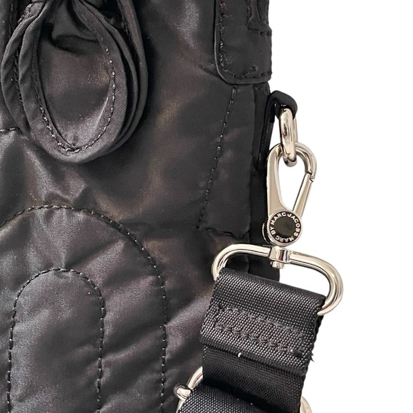 ❤️ NWOT! Marc Jacobs Black Nylon Embroidered 13” Laptop /Messenger Bag - Picture 2 of 11